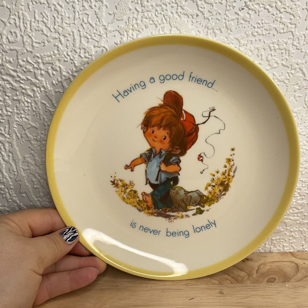 VTG 73s Gibson Keepsake Having A Good Friend is Never Being Lonely Plate 8"‎ USA
